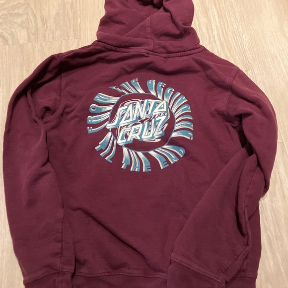 Boys Santa Cruz hoodie M - Picture 3 of 3